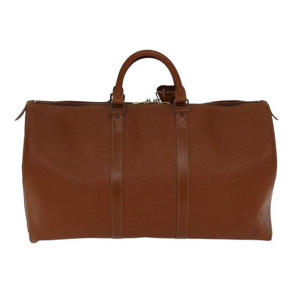 LOUIS VUITTON Epi Keepall 60 Boston Bag Brown Zipangu Gold M42948 LV Auth ki4860 - Picture 2 of 16